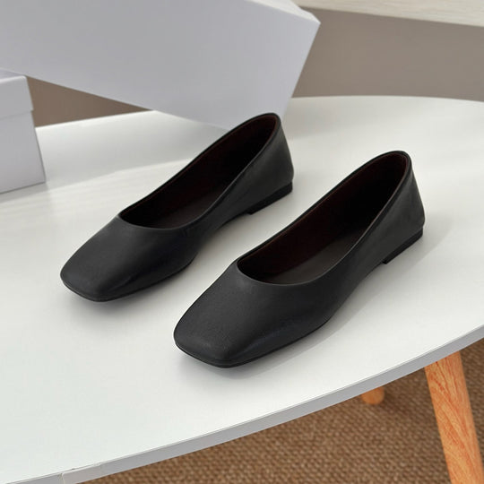 Damen Ballerinas mit elegantem Quadrat-Fußbett R&B