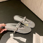 Damen Glitzernde Mary Jane Schuhe mit komfortablem Riemchen R&B