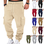 Herren nan Cargo-Jogginghose mit Kordelzug, seitlichen Taschen und elastischen Bündchen R&B