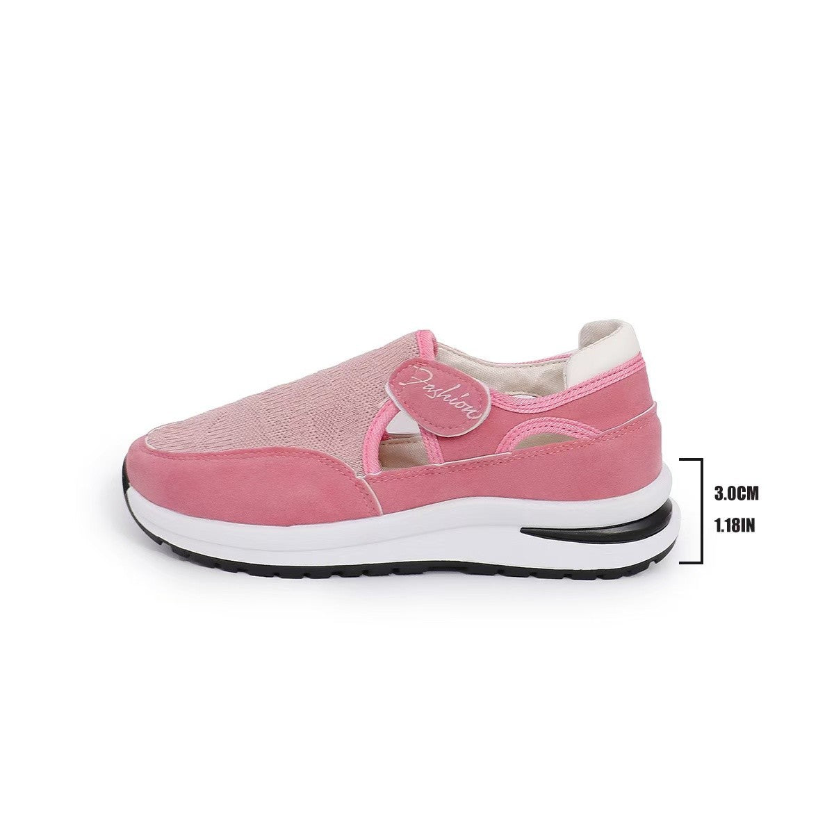 Damen sportliche Slip-On Sneakers mit atmungsaktivem Mesh-Obermaterial R&B