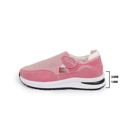 Damen sportliche Slip-On Sneakers mit atmungsaktivem Mesh-Obermaterial R&B