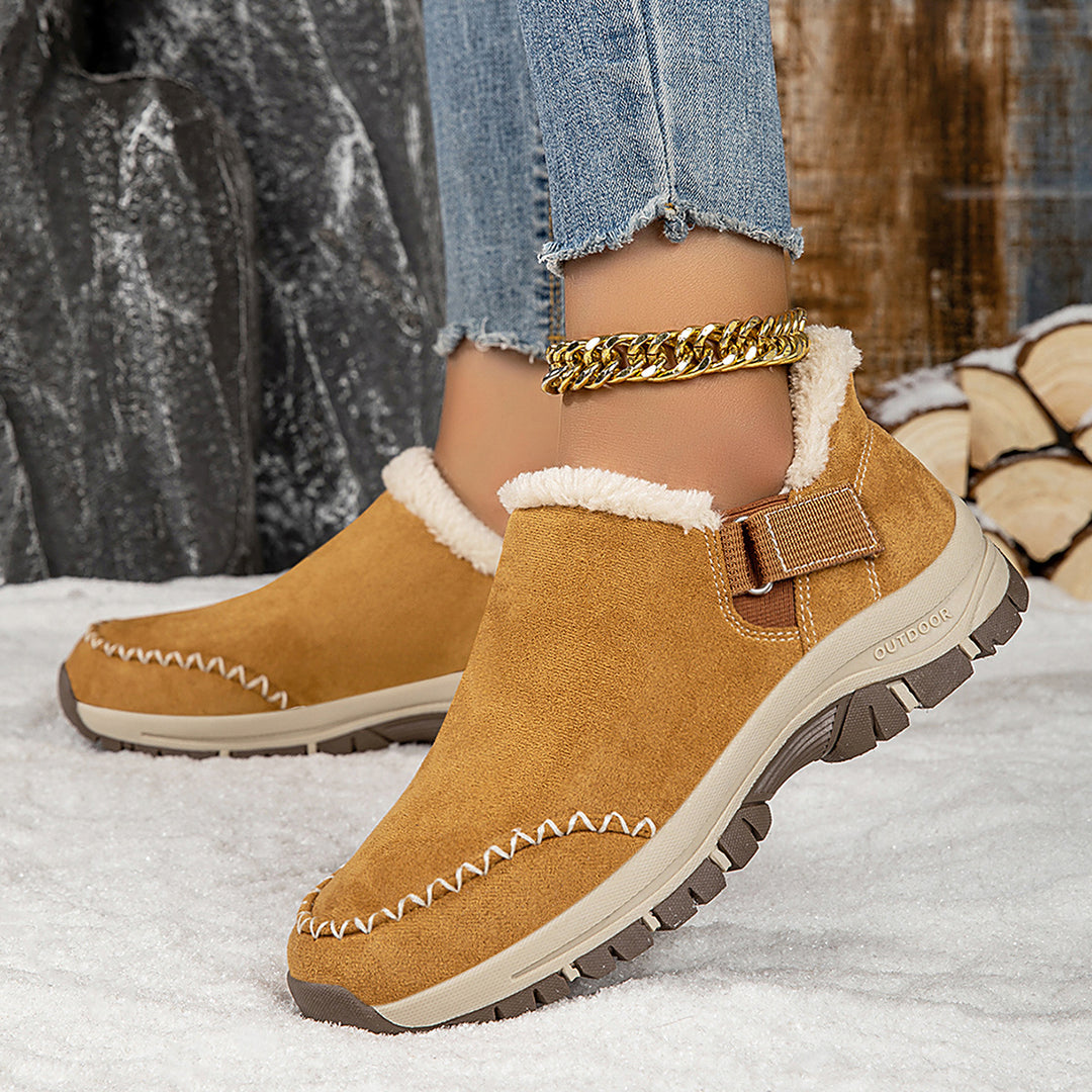 Damen Kuschelige Slipper mit rutschfester Sohle und warmem Innenfutter R&B