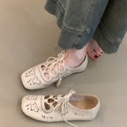 Damen Schnürschuhe mit filigranen Aussparungen R&B