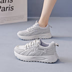 Damen Lauf-Sneakers mit gepolsterter Sohle und atmungsaktiver Mesh-Oberfläche R&B