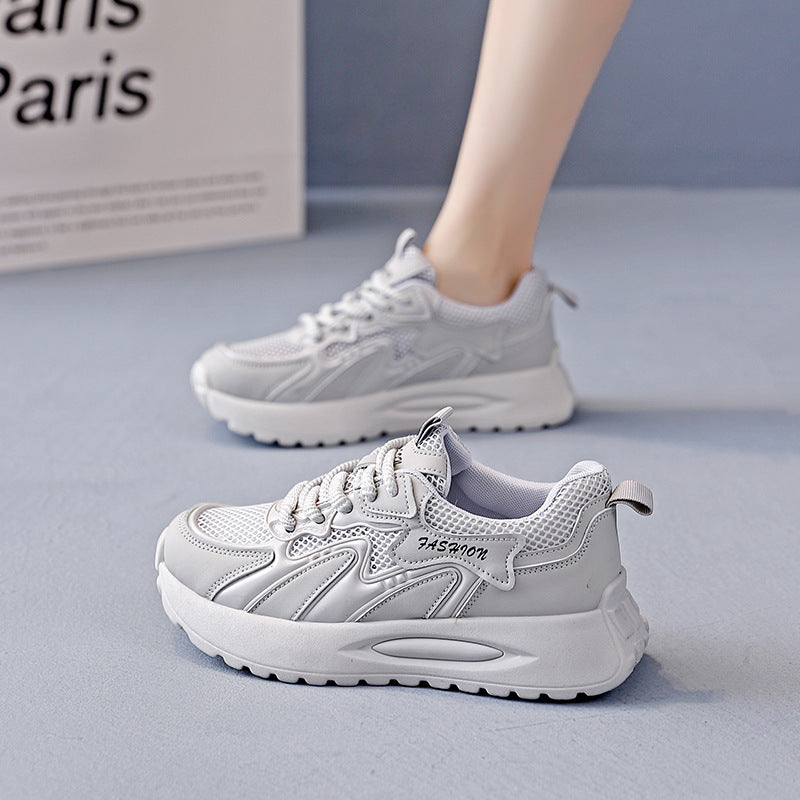 Damen Lauf-Sneakers mit gepolsterter Sohle und atmungsaktiver Mesh-Oberfläche R&B