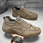 Herren Sportliche Leder Sneakers mit atmungsaktiver Sohle R&B