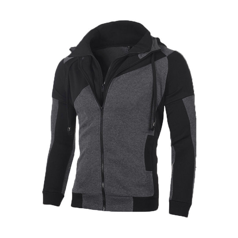 Herren funktionale Sportjacke mit hohem Kragen R&B