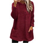 Damen Kuschelige Fleece-Pullover R&B