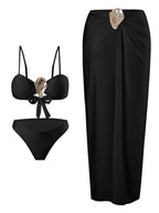 Damen Bikini-Set mit elegantem Wickelrock R&B