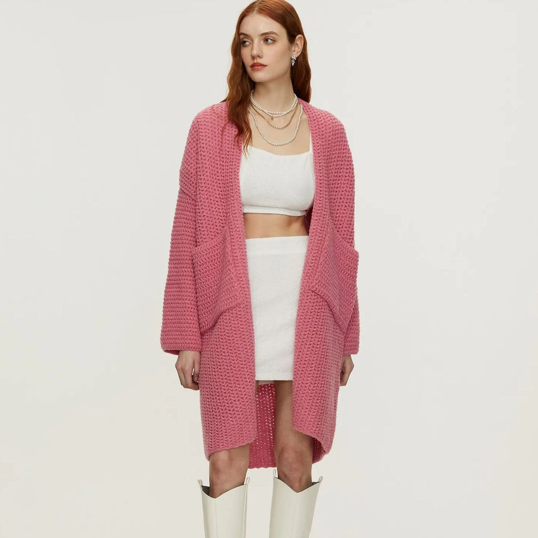 Damen Strickjacke mit Taschen R&B