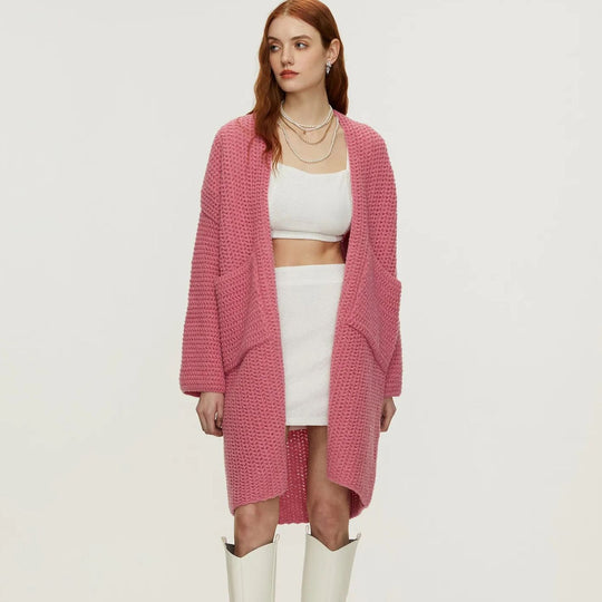 Damen Strickjacke mit Taschen R&B