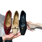 Damen Elegante und bequeme Pumps mit schickem Schleifenakzent und komfortablem Blockabsatz R&B