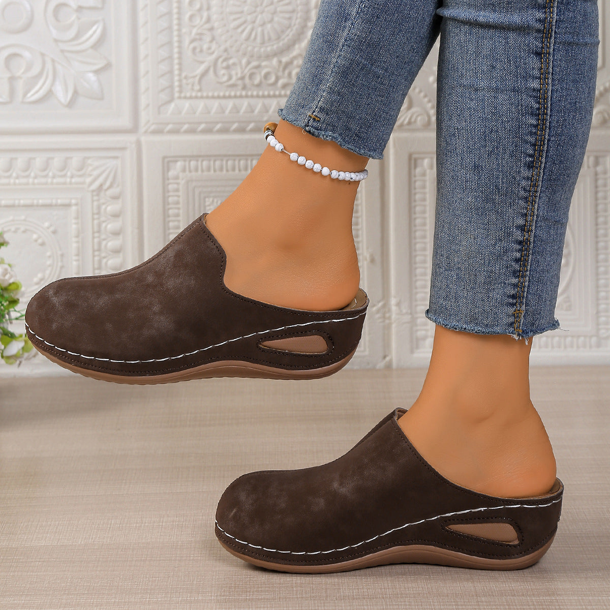 Damen Bequeme Clogs mit ergonomischem Design und atmungsaktiver Sohle R&B