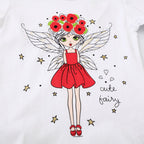 Mädchen Langarmshirt mit niedlichem Feen-Motiv R&B