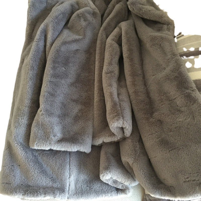 Damen luxuriöser Fleece-Mantel R&B
