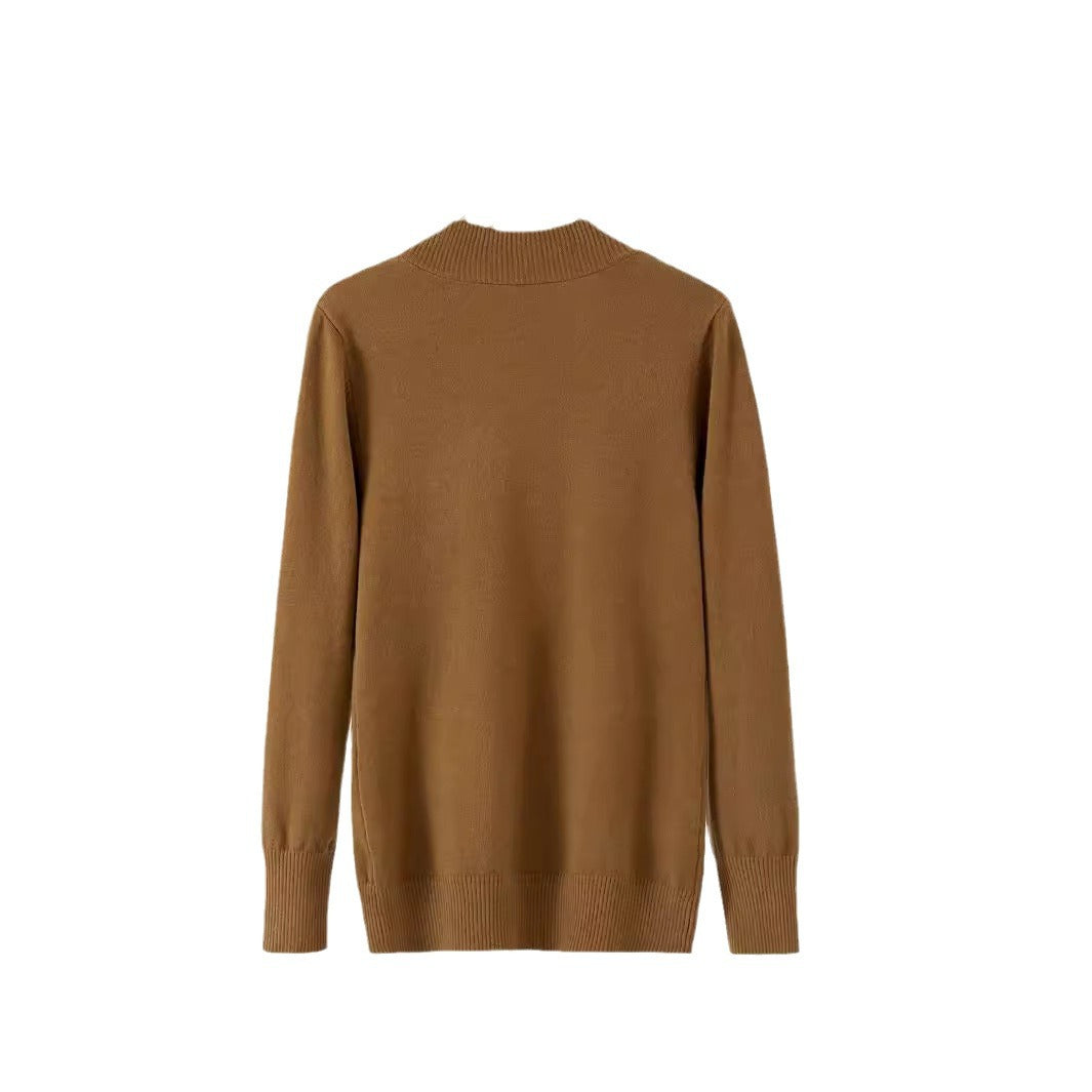 Damen gemütlicher Strickcardigan mit praktischen Taschen und offenem Schnitt R&B
