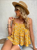 Damen lässige Bluse mit Rüschen