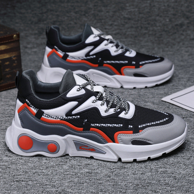 Damen Sportliche Chunky Sneakers mit atmungsaktiver Oberflächenstruktur R&B