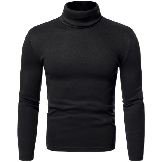 Herren Rollkragenpullover aus weichem Baumwoll-Mix R&B