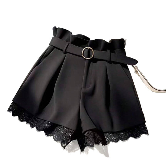 Damen Modische Shorts mit Spitzenbesatz R&B