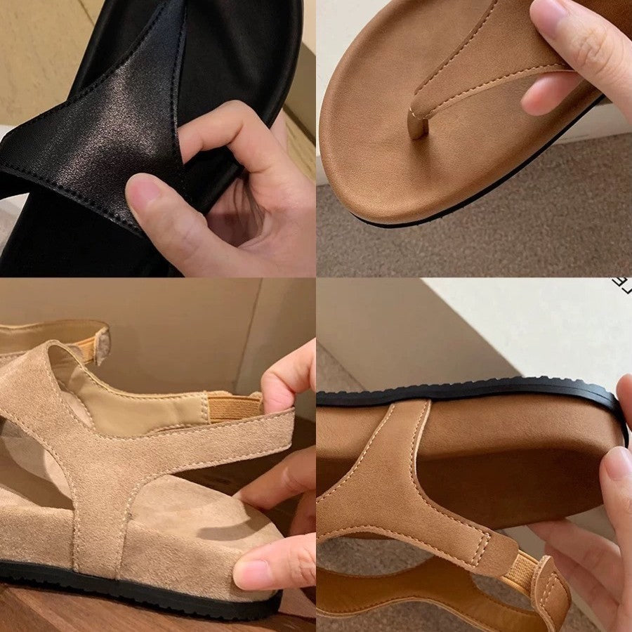 Damen Zehentrenner-Sandalen mit ergonomischem Fußbett und stilvollem Design R&B