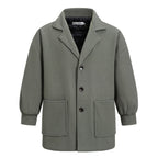 Damen Übergröße Blazerjacke mit komfortabler Passform und praktischen Taschen