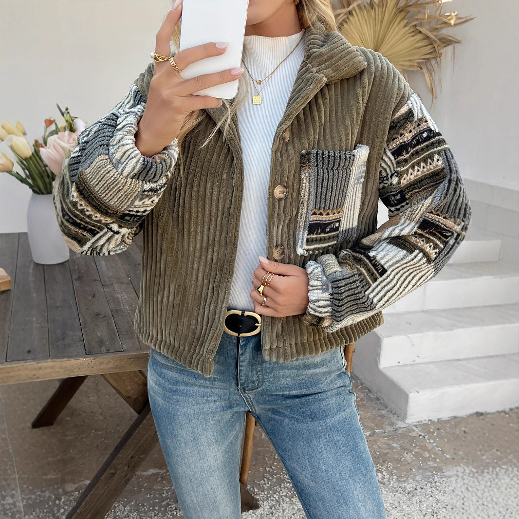 Damen Layered Strickjacke R&B