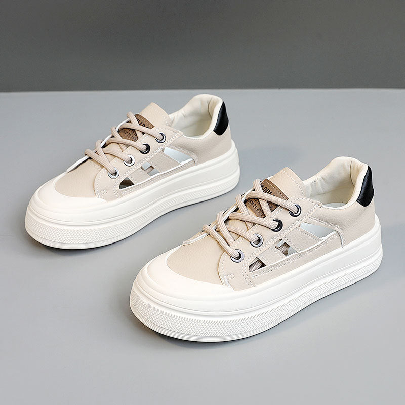Damen Chunky Sneaker mit modischem Farbkontrast und bequemer Dämpfung R&B
