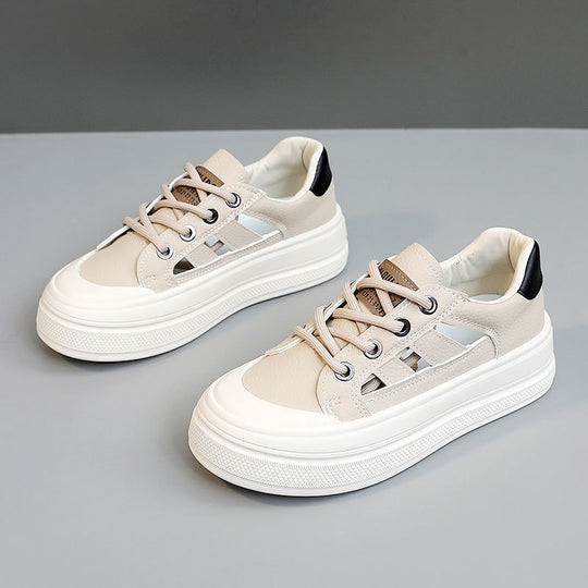 Damen Chunky Sneaker mit modischem Farbkontrast und bequemer Dämpfung R&B
