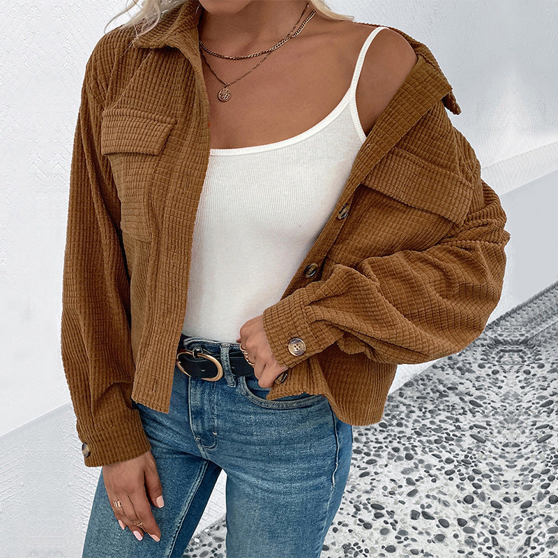 Damen leichte Kordjacke R&B