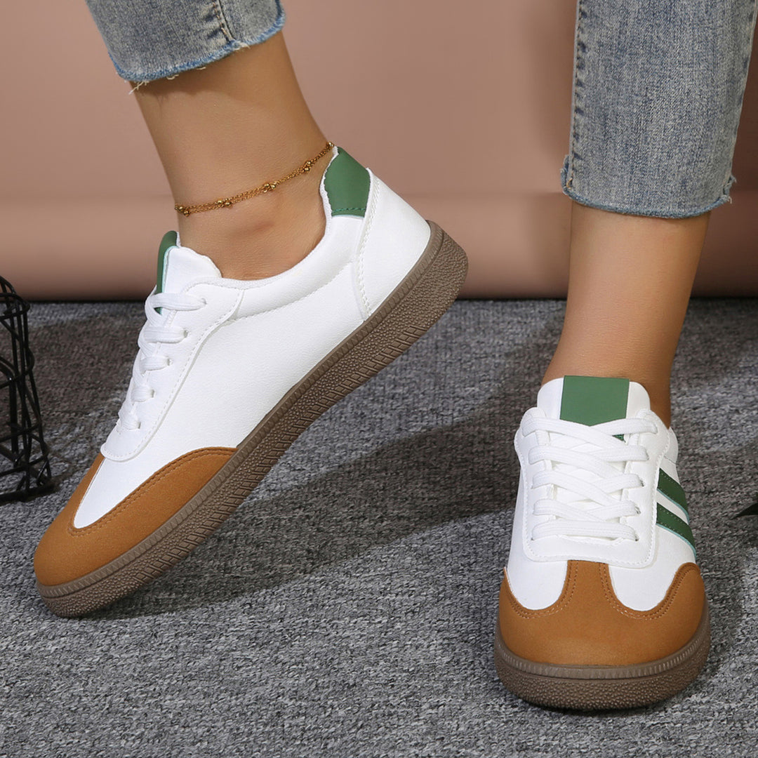 Damen klassische Freizeitsneakers mit griffiger Gummisohle und atmungsaktivem Obermaterial R&B