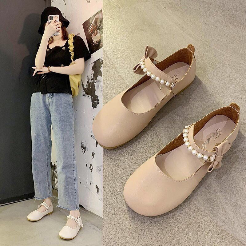 Damen elegante Clogs mit modischem Riemen und dekorativen Perlen R&B