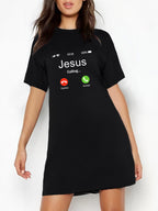 Damen Oversized T-Shirt mit inspirierendem Schriftzug und auffälligem Grafikdesign R&B