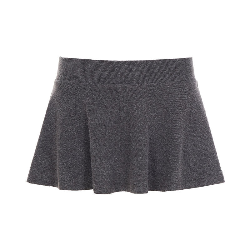 Damen Plissierter Minirock aus weichem Baumwollmix mit elastischem Bund R&B