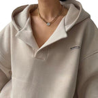 Damen Sportliches Oversized Poloshirt R&B