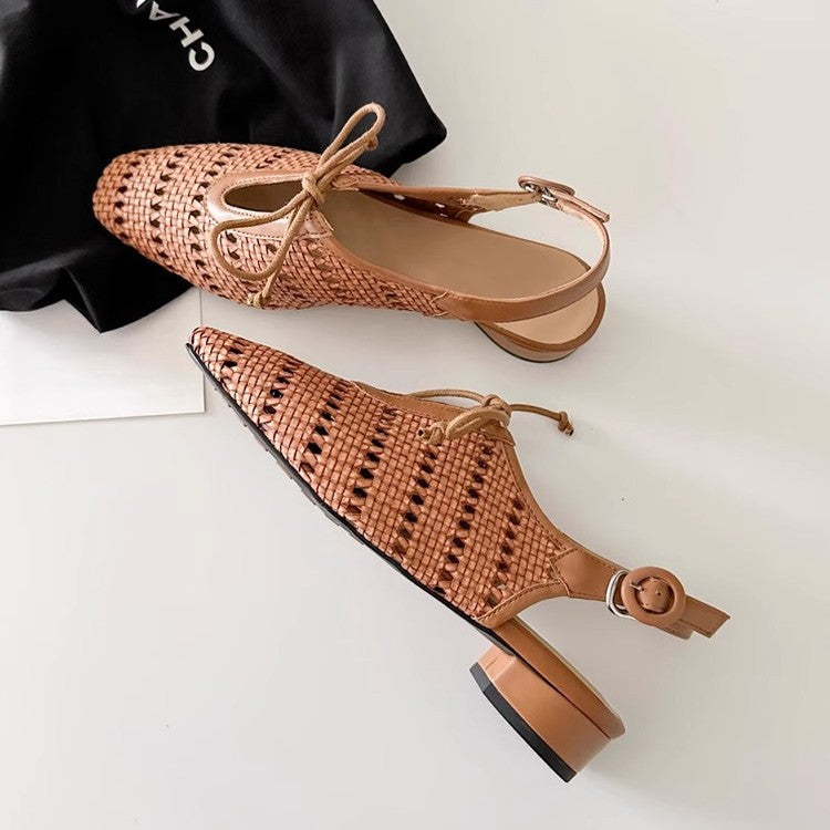 Damen Elegante Slingback-Sandalen mit raffiniertem Netzdesign und bequemer Riemenverstellung