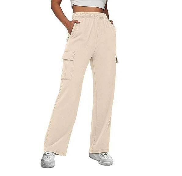 Damen Cargo-Hose mit weitem Bein und praktischen Seitentaschen R&B