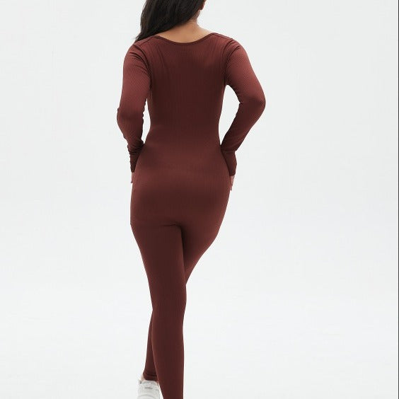 Damen Figurumspielender Jumpsuit R&B