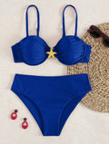 Damen Balconette-Bikini mit dekorativen Sternen R&B