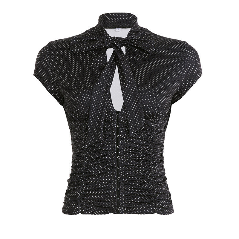 Damen Elegantes Rüschenshirt mit schickem BindR&Band R&B