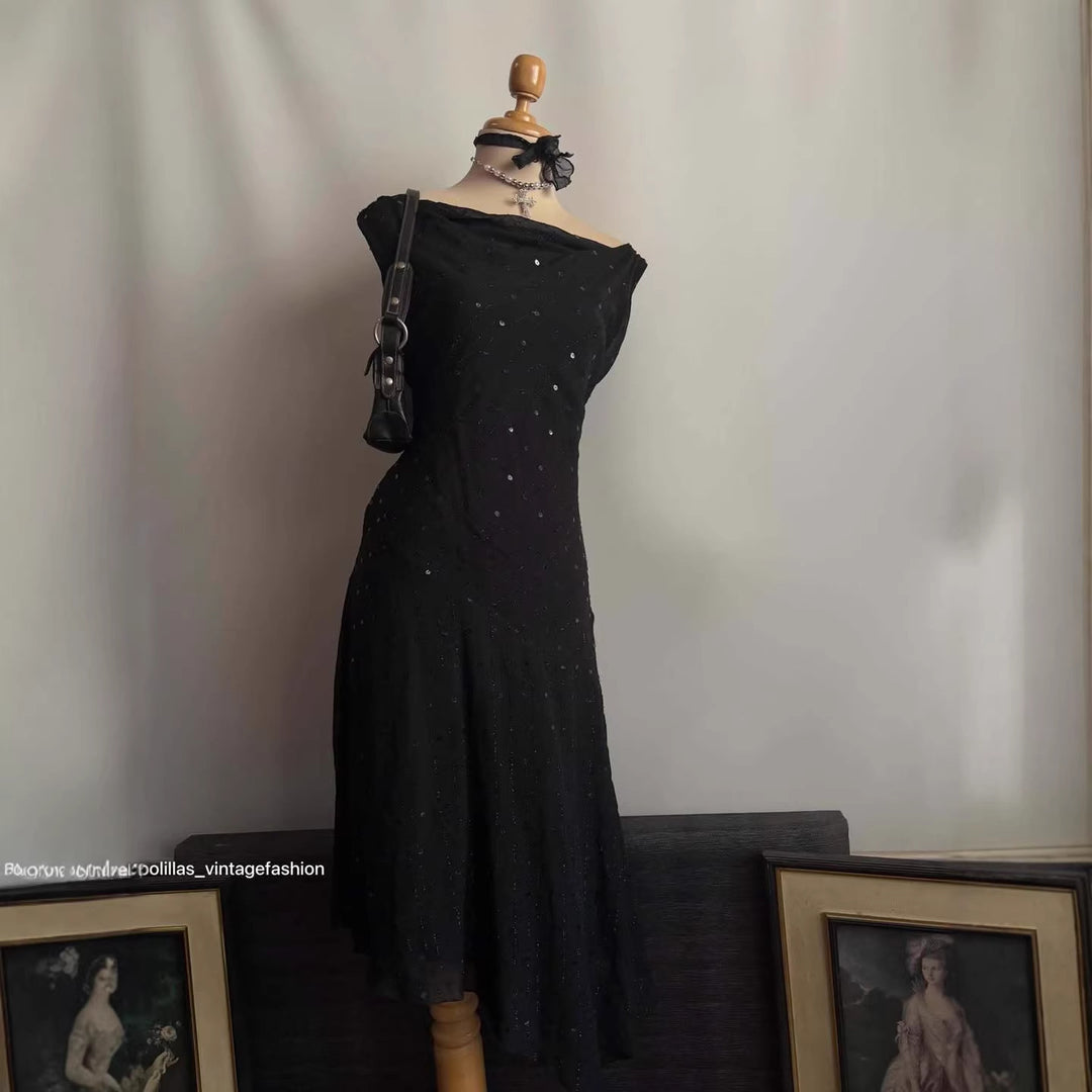 Damen Elegantes Abendkleid mit verführerischen Glitzerakzenten R&B