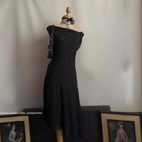 Damen Elegantes Abendkleid mit verführerischen Glitzerakzenten R&B