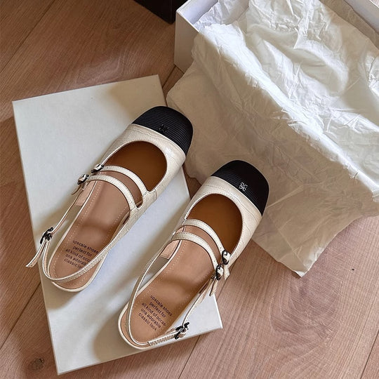 Damen Sling-Sandalen mit modischem Riemendesign und komfortablem Fußbett R&B