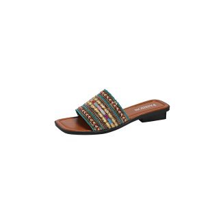 Damen komfortable Riemen-Sandalen mit eleganten Verzierungen R&B
