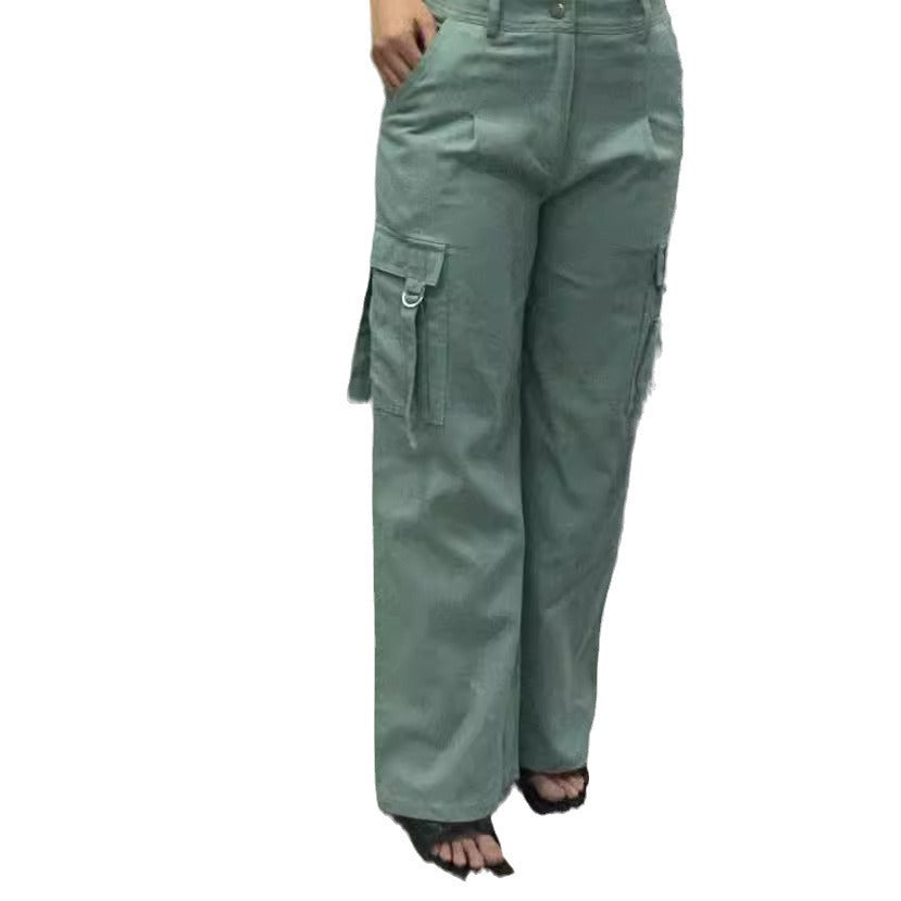 Damen Modische Cargo-Hose mit vielseitigen Taschen und lässigem Schnitt R&B