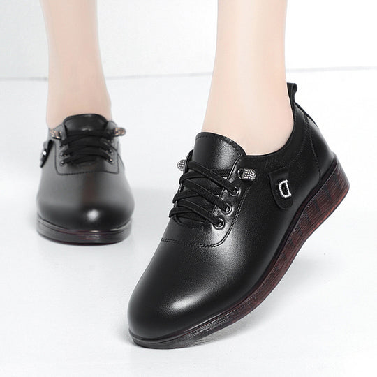 Damen Elegante Schnürschuhe mit modischem Schmuckdetail und rutschfester Sohle R&B