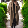 Damen oversized Wollmantel R&B