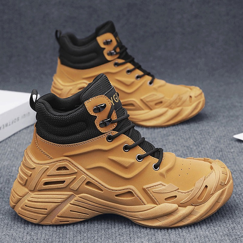 Damen Sportliche hohe Sneakers mit dämpfender Sohle und atmungsaktivem Obermaterial R&B