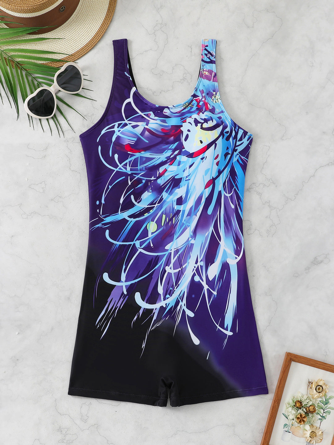 Damen Sportlicher Schwimmanzug R&B