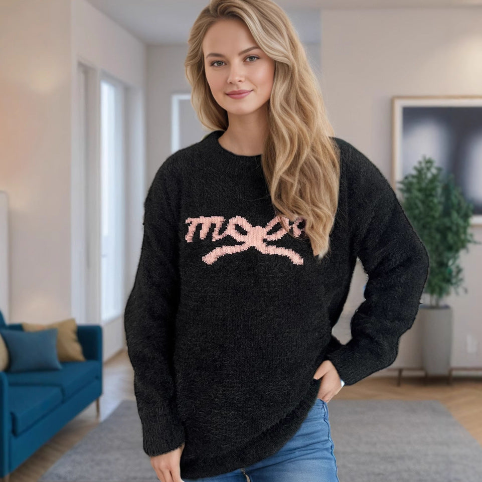 Damen Pullover mit herzigem Motiv und weichem Material R&B